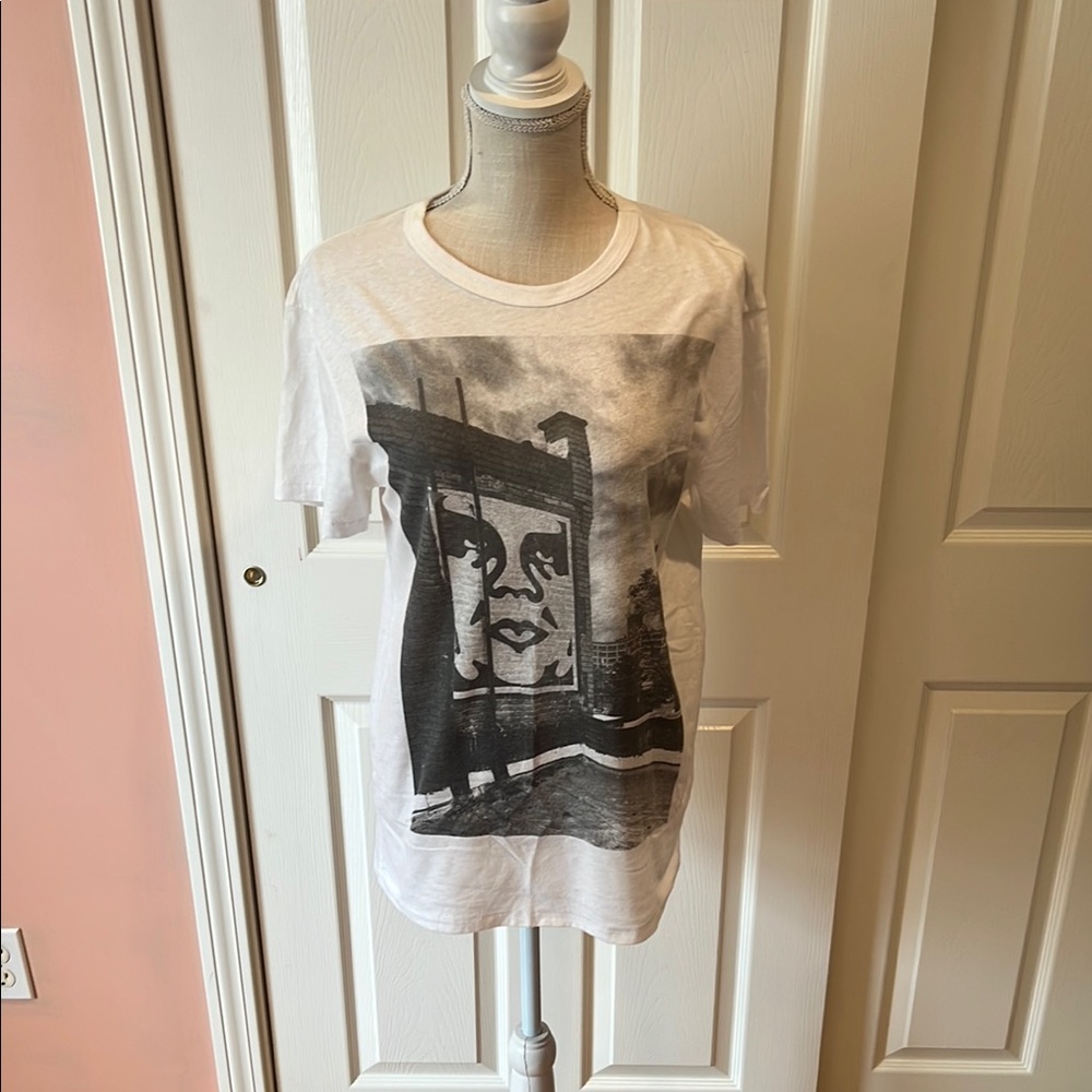 Obey Graphic T-Shirt with Black Print